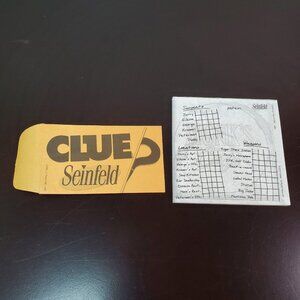 Seinfeld Clue Board Game Replacement Pieces Parts - Envelope & Notepad 2009 USED